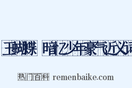 玉蝴蝶·暗忆少年豪气近义词是什么意思的图片